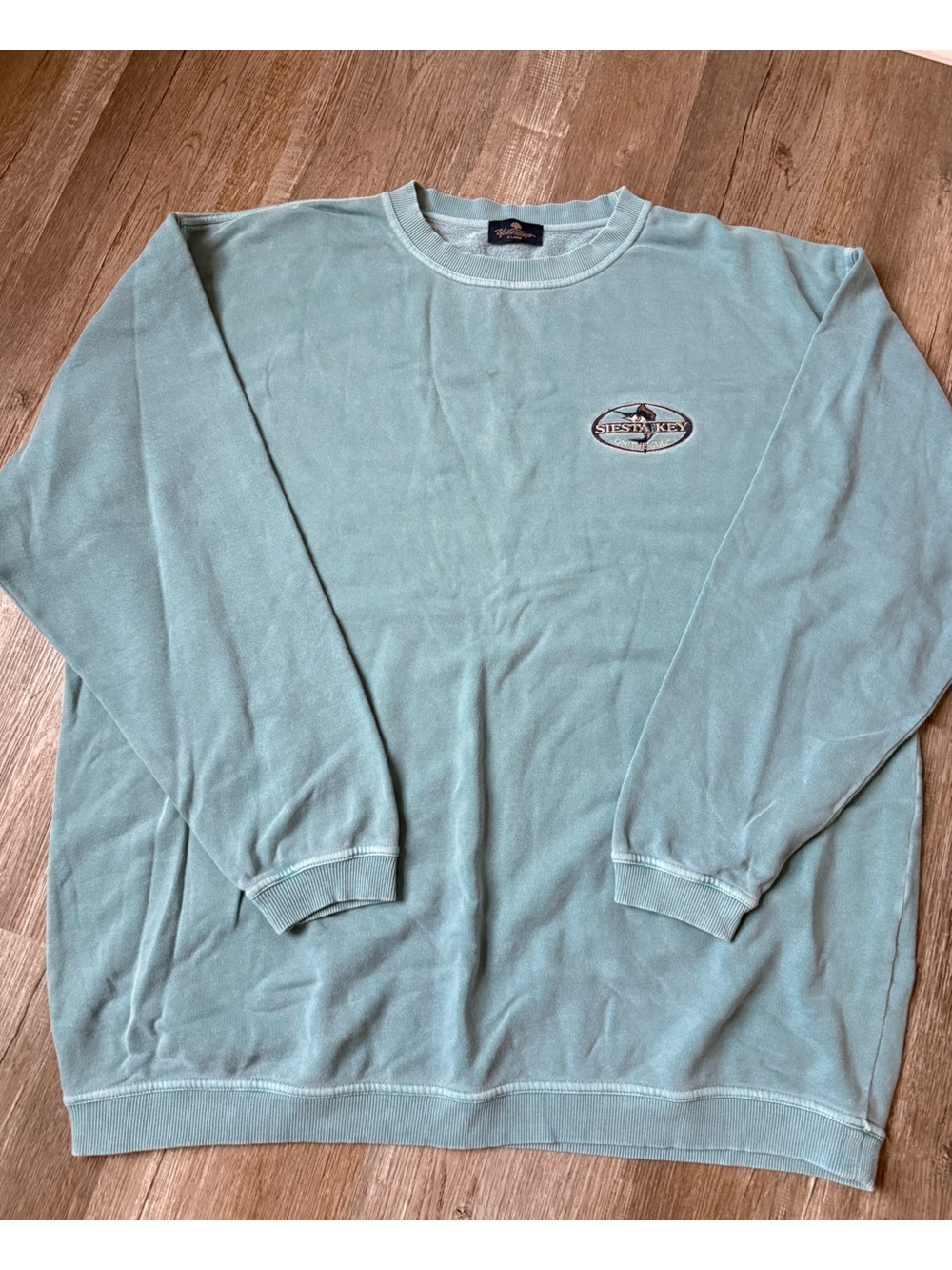 Vintage Yesterdays Siesta Key Marlin Crewneck Sweatshirt Teal Blue Green SiZE XL